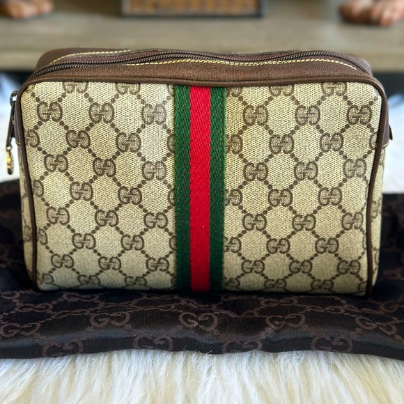 💯 Authentic Vintage Gucci Clutch Bag - Picture 1 of 15